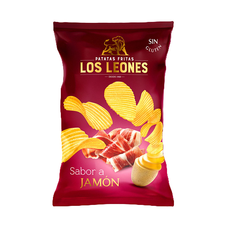 Los Leones. Chips sabor a Jamón