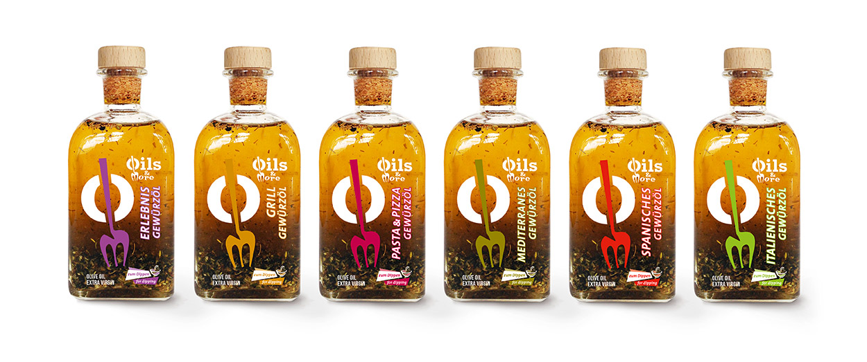 “Oils & More”, a selection of oil combined with unique spices